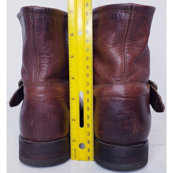 Frye Women's Size 7M Veronica Bootie Leather Redwood Biker Moto Motorcycle ~VGUC - Picture 4 of 16